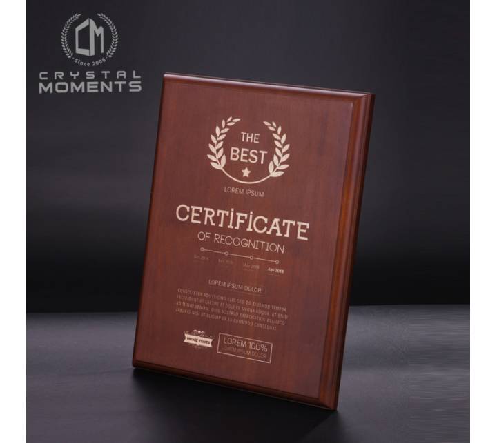 Wooden Plaques & Trophies