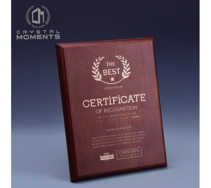 Wooden Plaques & Trophies