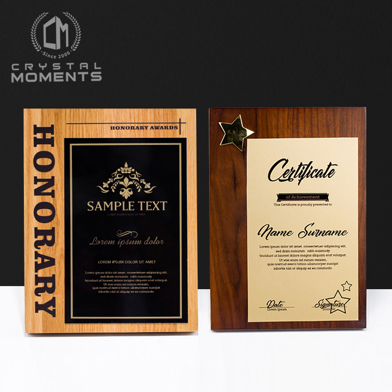 Wooden Plaques & Trophies